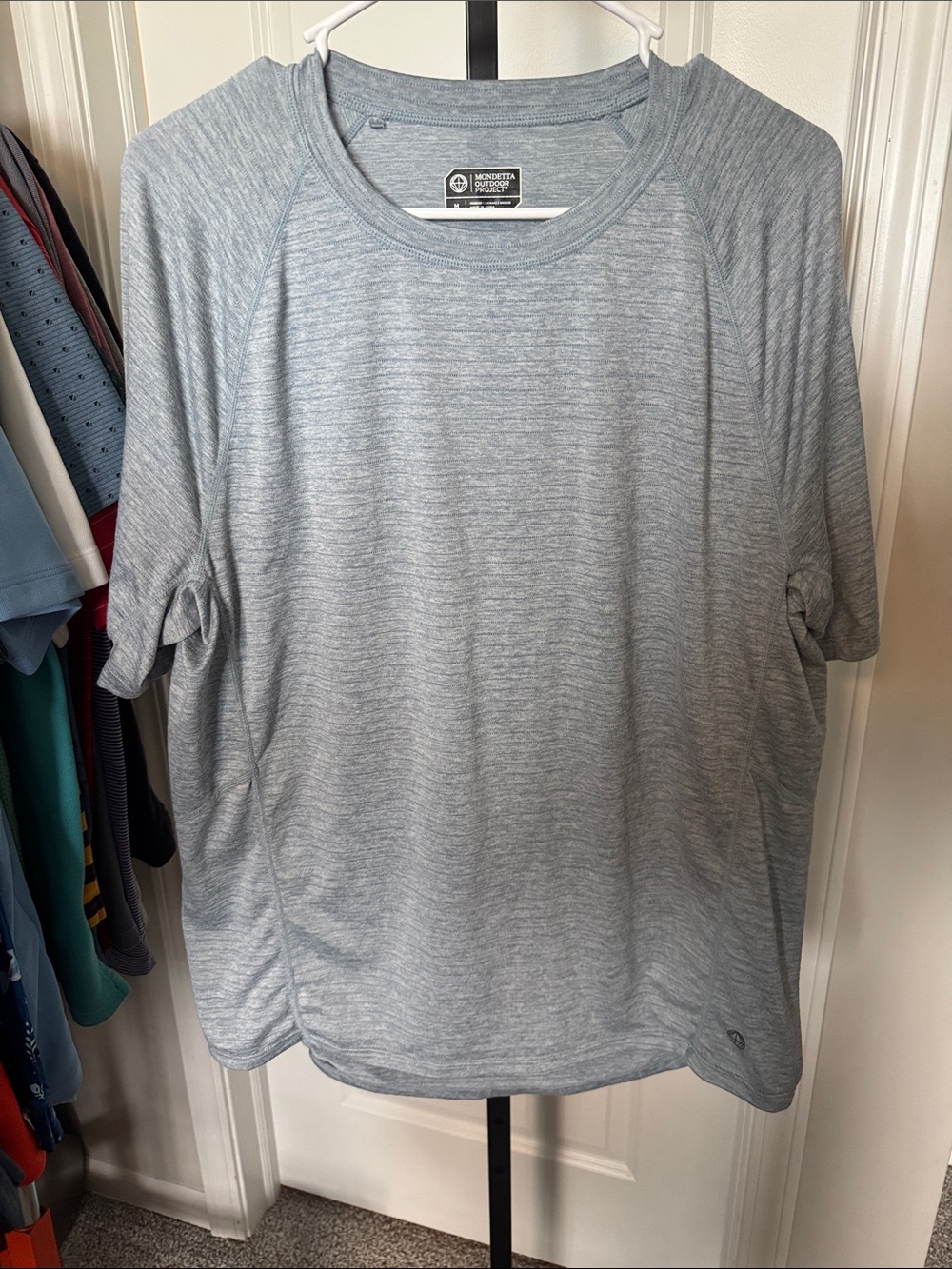 Mondetta Light Heather Grey Short Sleeve Performance Tee